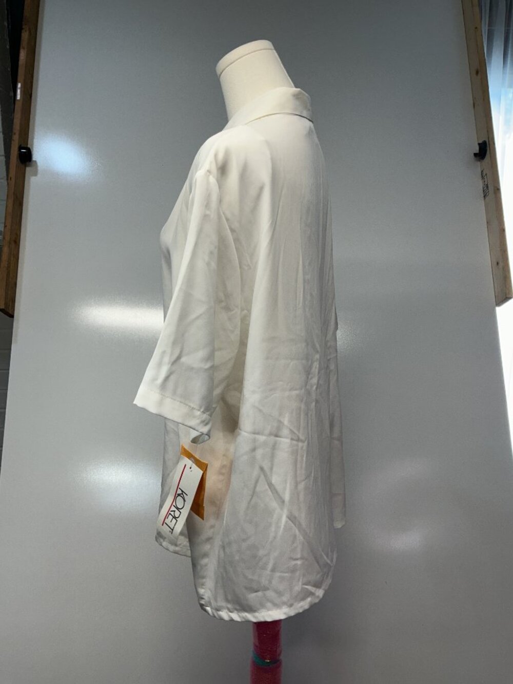 Koret 18 White Floral Embroidered Pearl Button Blouse Cottagecore - Picture 10 of 14
